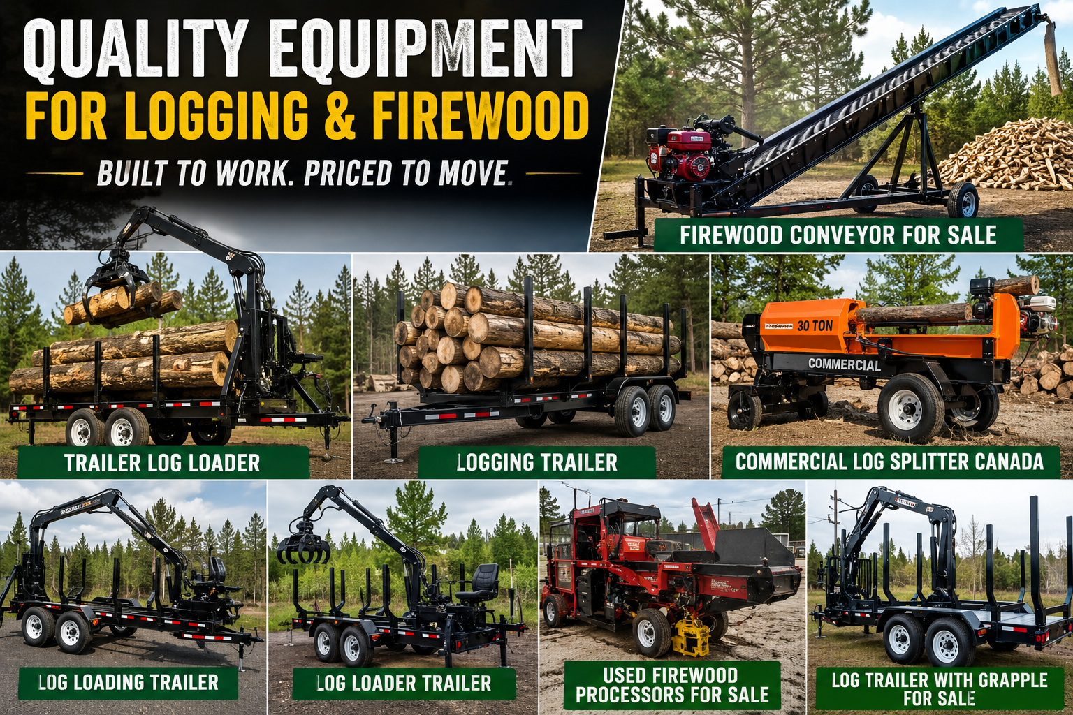 Commercial Log Splitter Canada: Choosing the Right Equipment for High-Volume Wood Processing